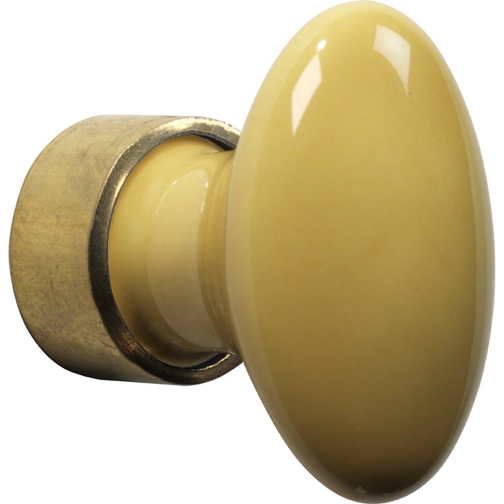 Meubelkn.pors.Ovaal 33mm MGO/mosterd