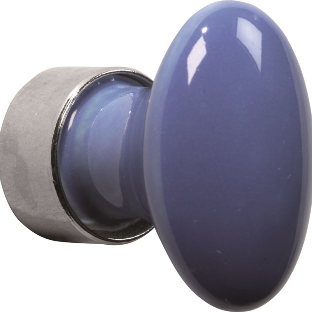 Meubelkn.pors.Ovaal 33mm MGN/blauw