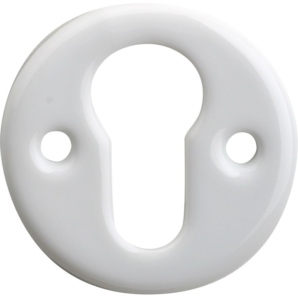 Cilinderrozet pors. Evelyne wit