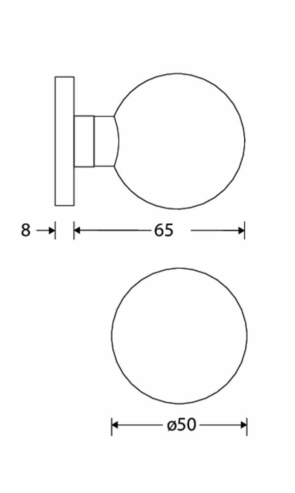 Knopgarn. Kogel 50mm/Vivo MGC