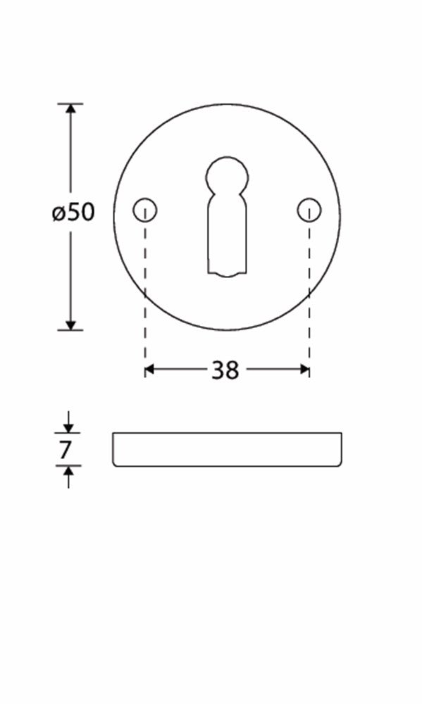 Sleutelrozet Elegant BB groot MAN