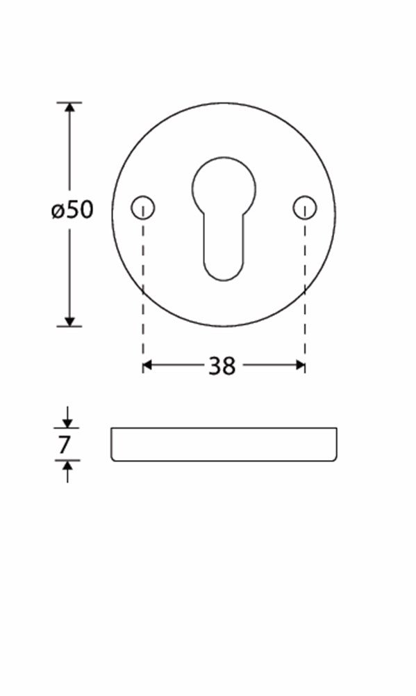 Cilinderrozet Elegant groot MGC