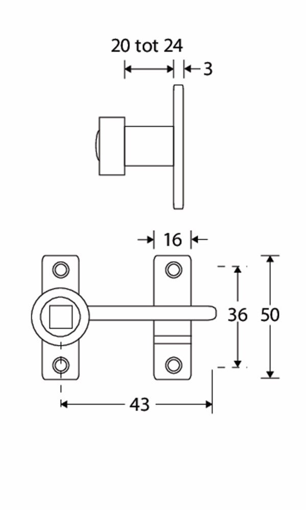 Raamwervel Verend Elegant MGC 20mm