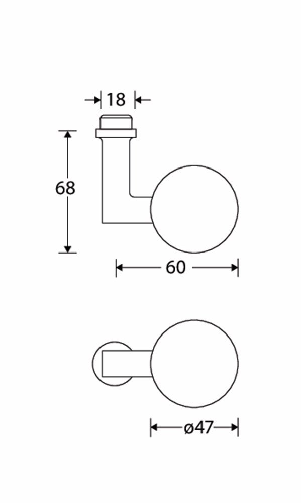Gatdeel LS Bauhaus knop MGO