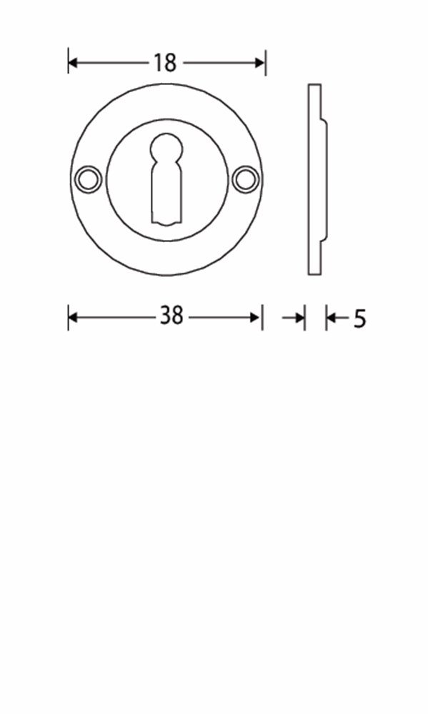 Sleutelrozet Chemin de Fer 40mm BB MMZ