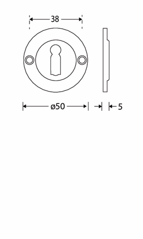Sleutelrozet Chemin de Fer 50mm BB MGC