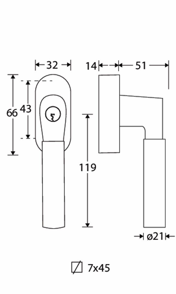 DK Sluiting Bauhaus MGO/ebben