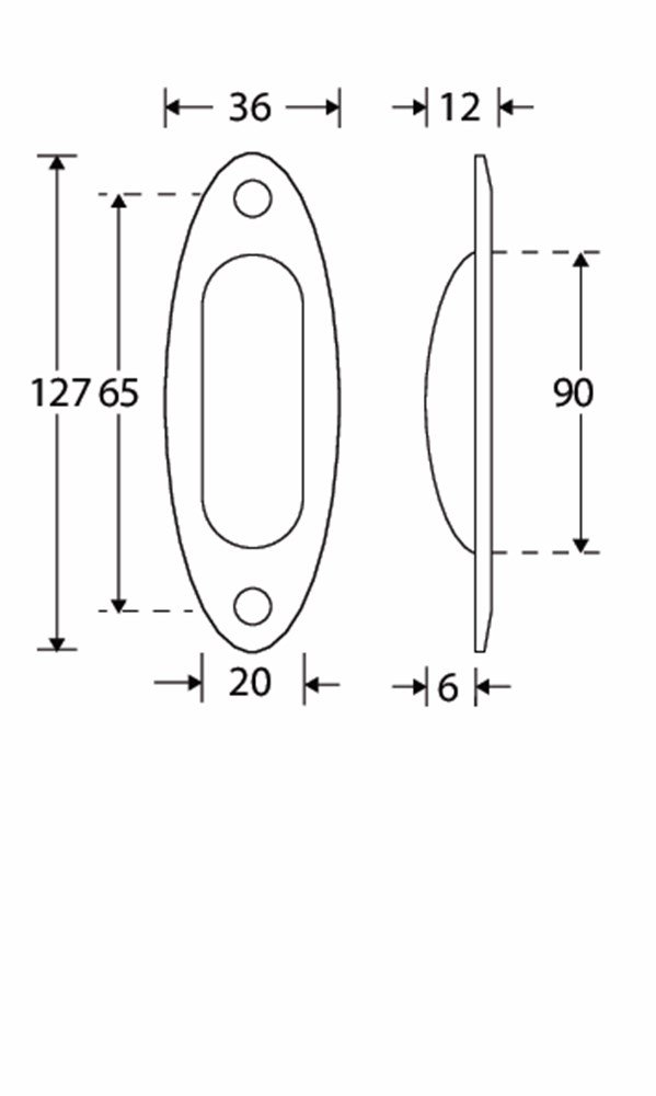 Schuifdeurkom Elips MMNO