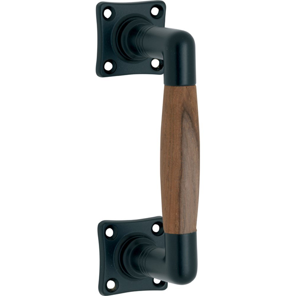 Deurgreep Ton vierkant rozet MMZ/teak