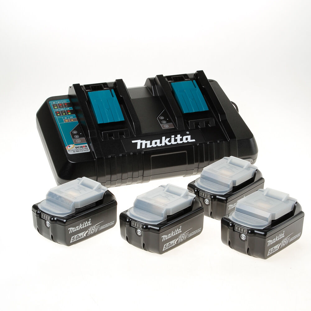 Makita duolader dc18rd+bl1850b(4) afbeelding