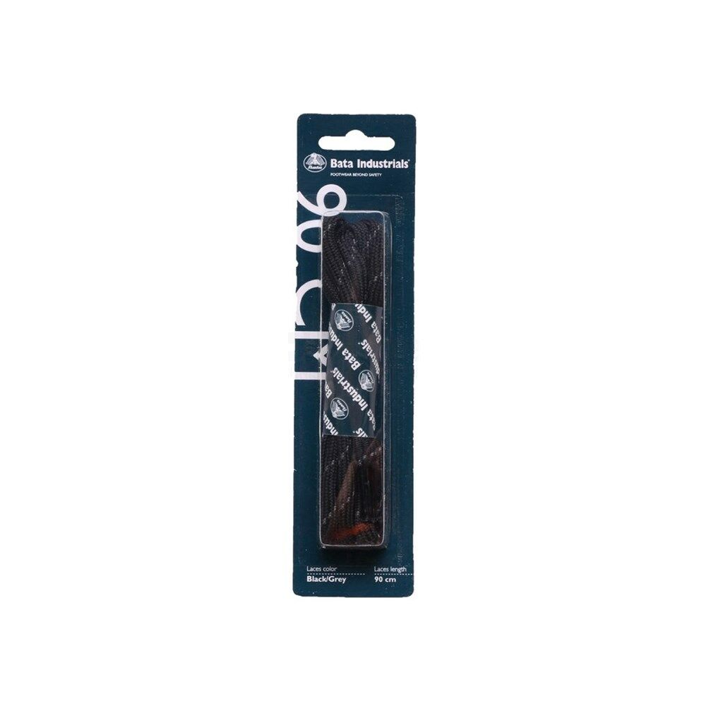 Bata veters zwart/grijs rond 90cm afbeelding