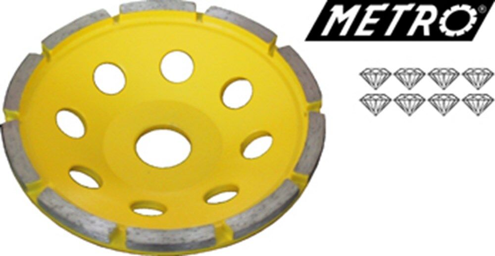 Diamant komsteen Metro dia 110mm asgat 22.2mm enkel afbeelding