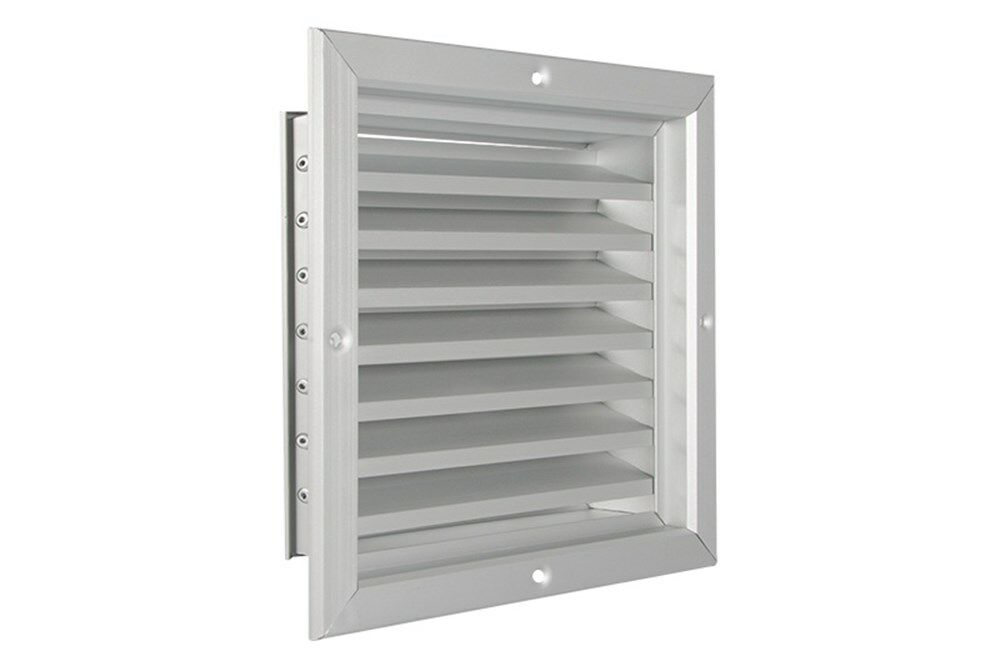 Lamellenrooster inbouw alu blank geanodiseerd 250x250mm afbeelding