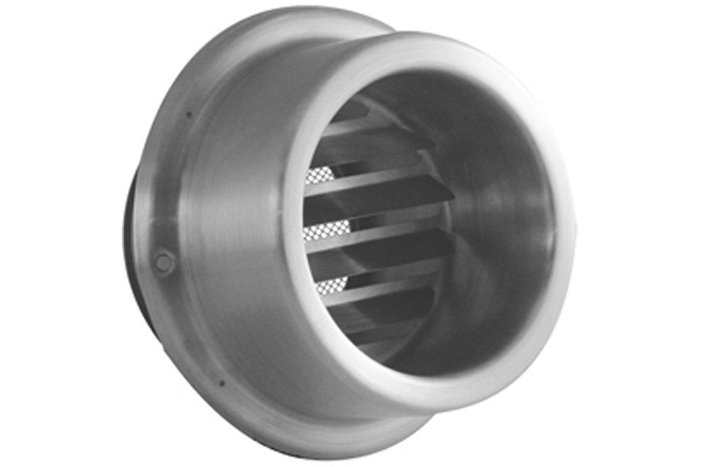 Gevelrooster rvs dia m 100mm geborsteld afbeelding
