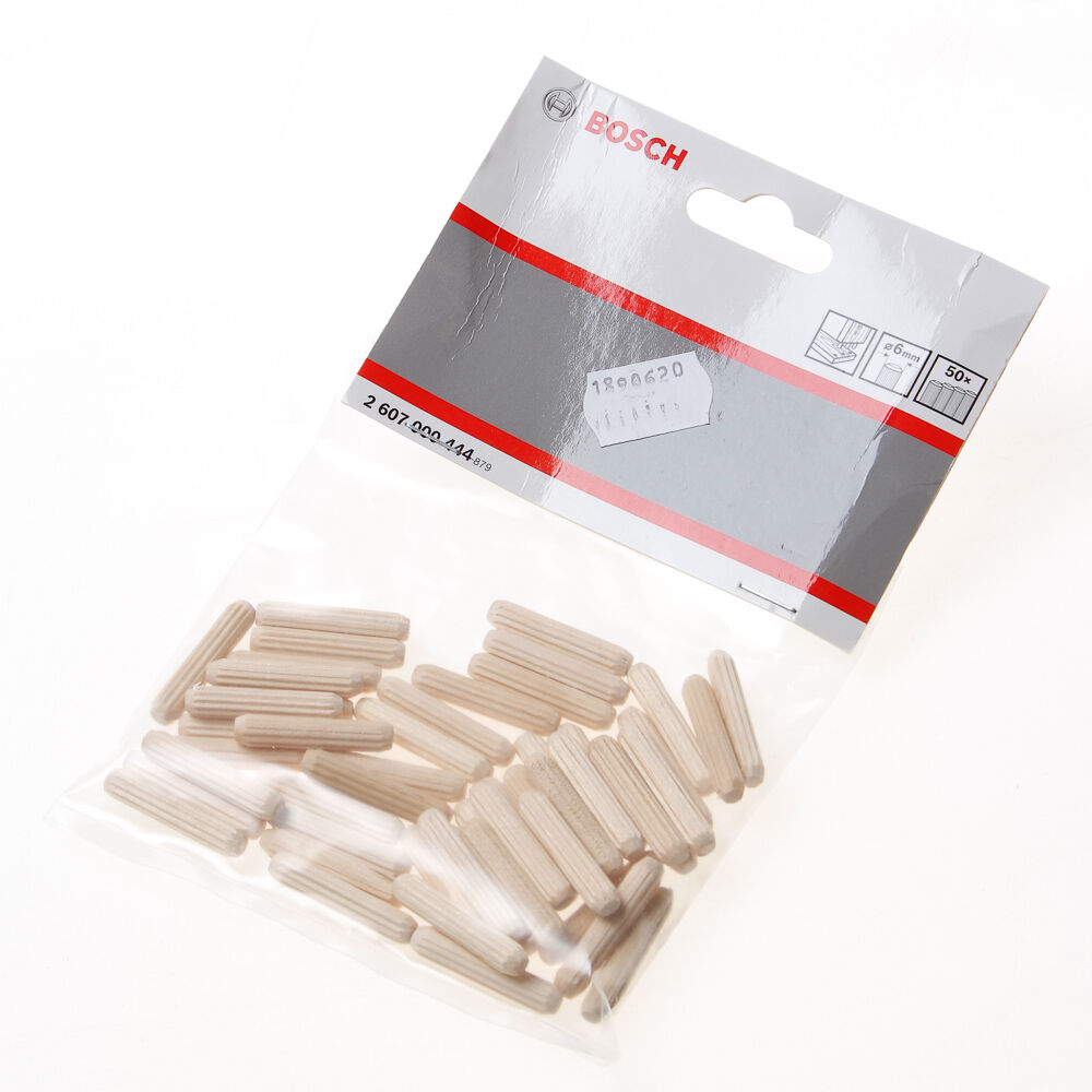 Zak deuvels geribbeld 6x30mm (50) afbeelding