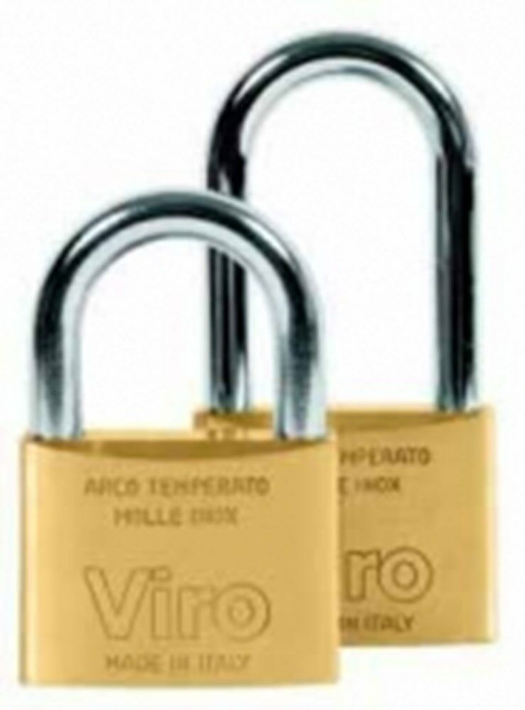 Viro hangslot 50mm 303KA met 2 sleutels NS 7360134 afbeelding