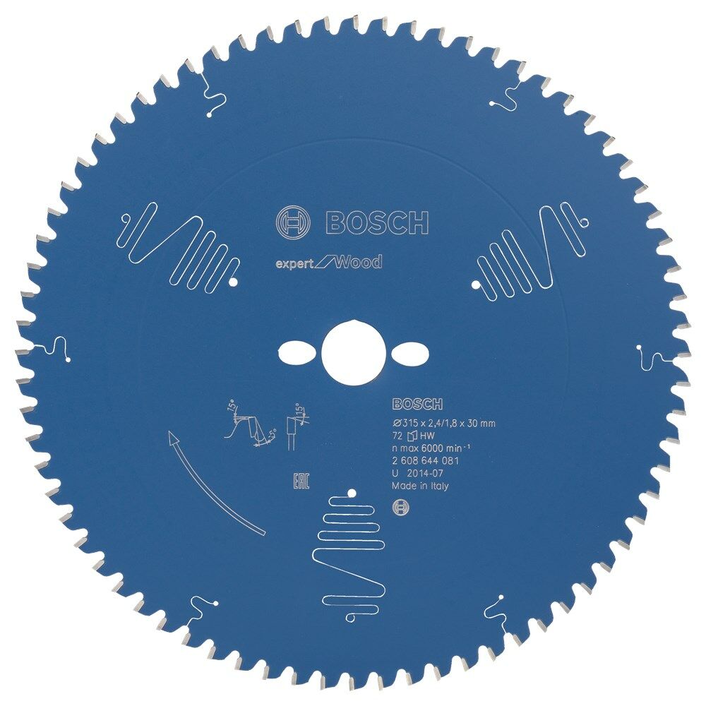 CIRKELZAAGBL.315X30MM 72T 4081 afbeelding