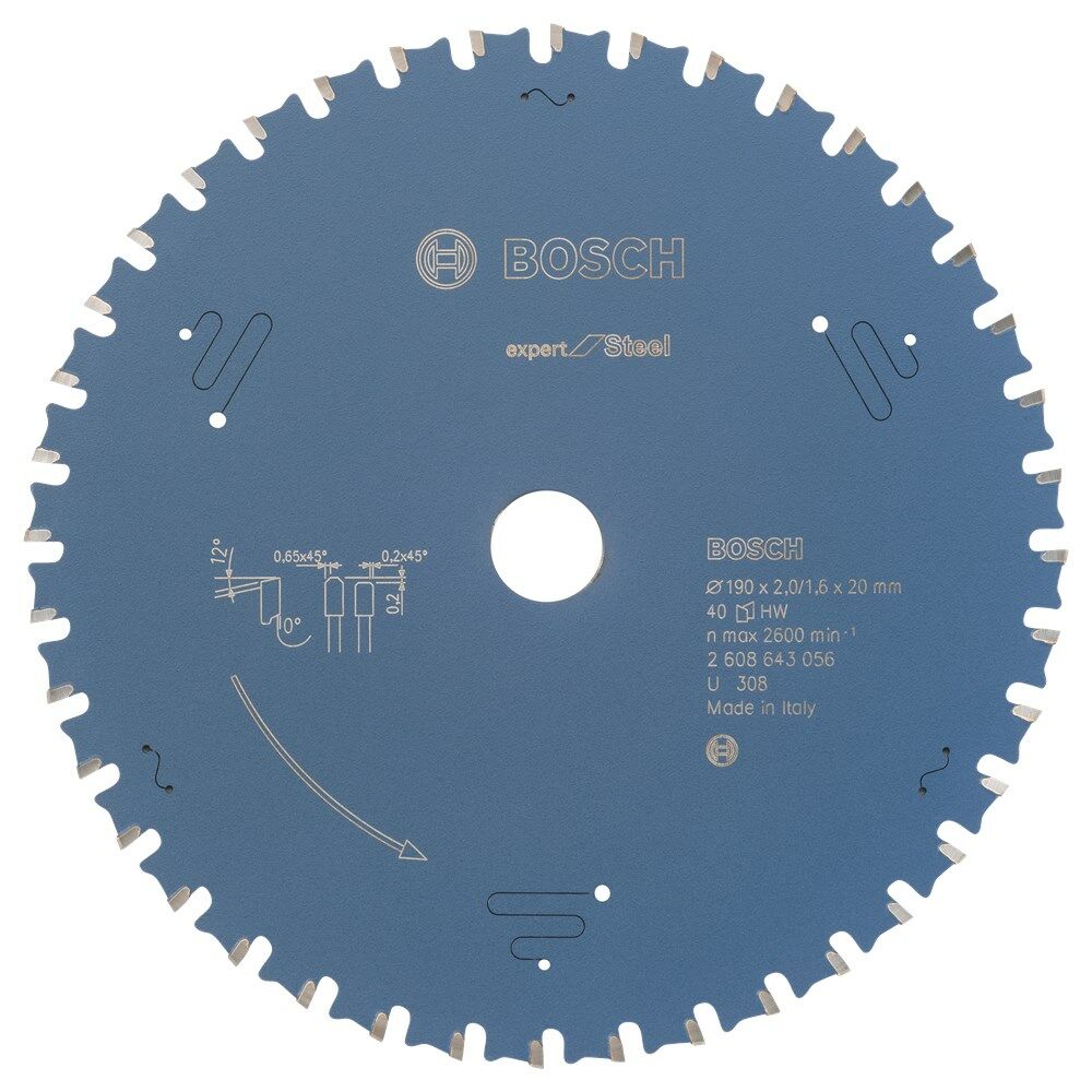 CIRKELZ.BL. 190MM 40T METAL afbeelding