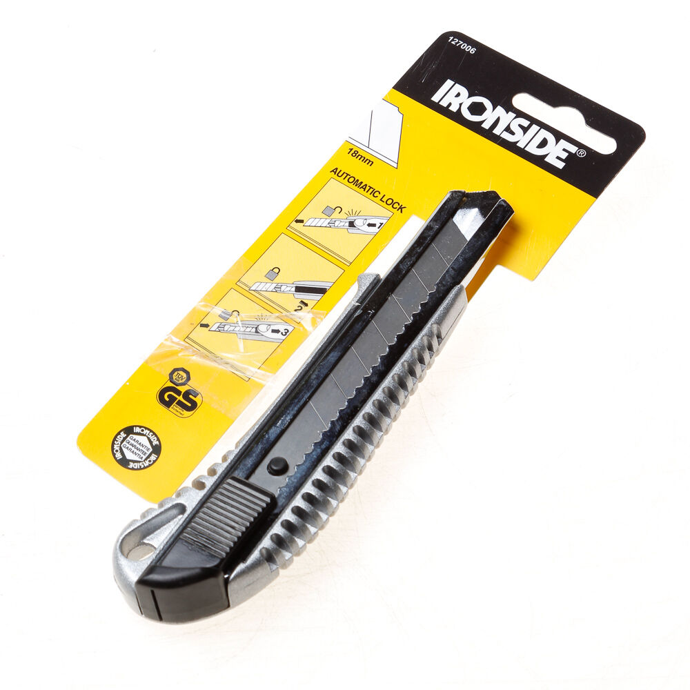 Afbreekmes autolock 18mm metaal afbeelding
