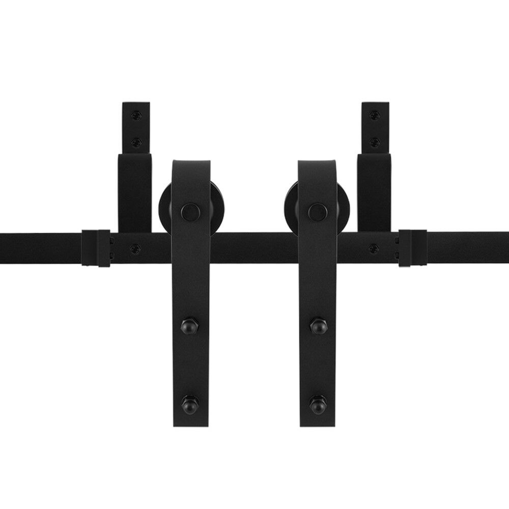 Schuifdeursysteem Lanka zwart dubbel 300 cm afbeelding