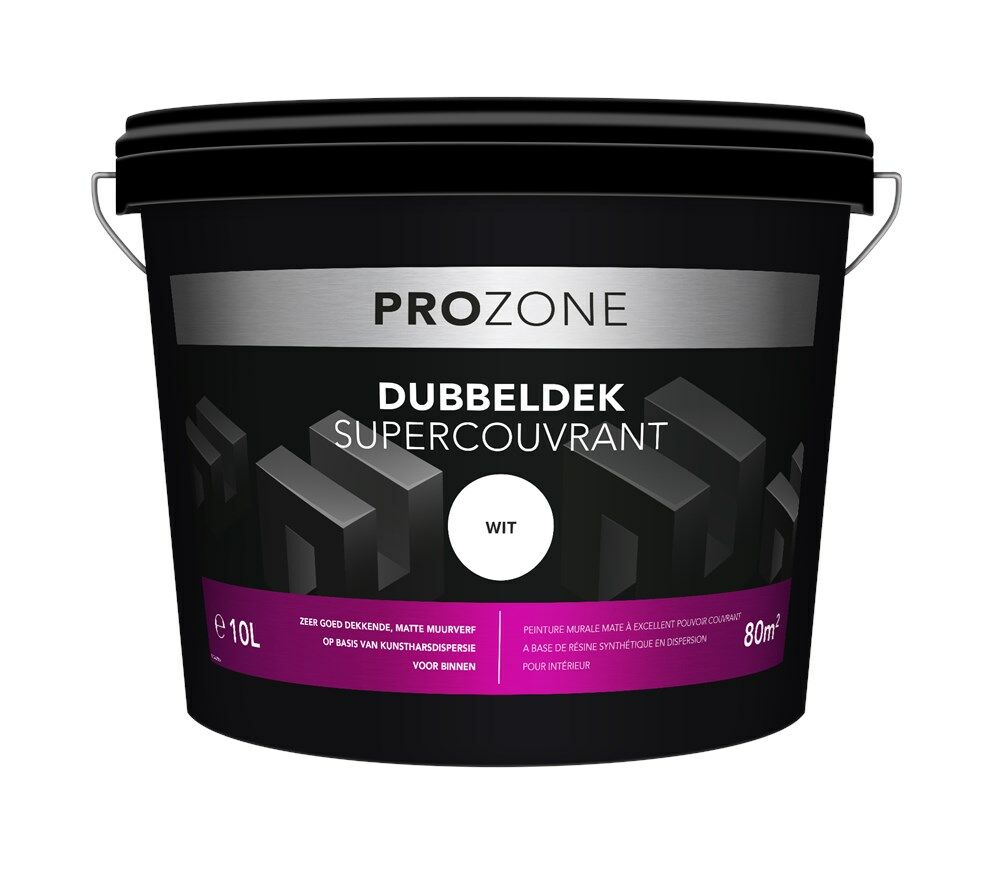Prozone muurverf dubbeldekkend wit (10ltr)