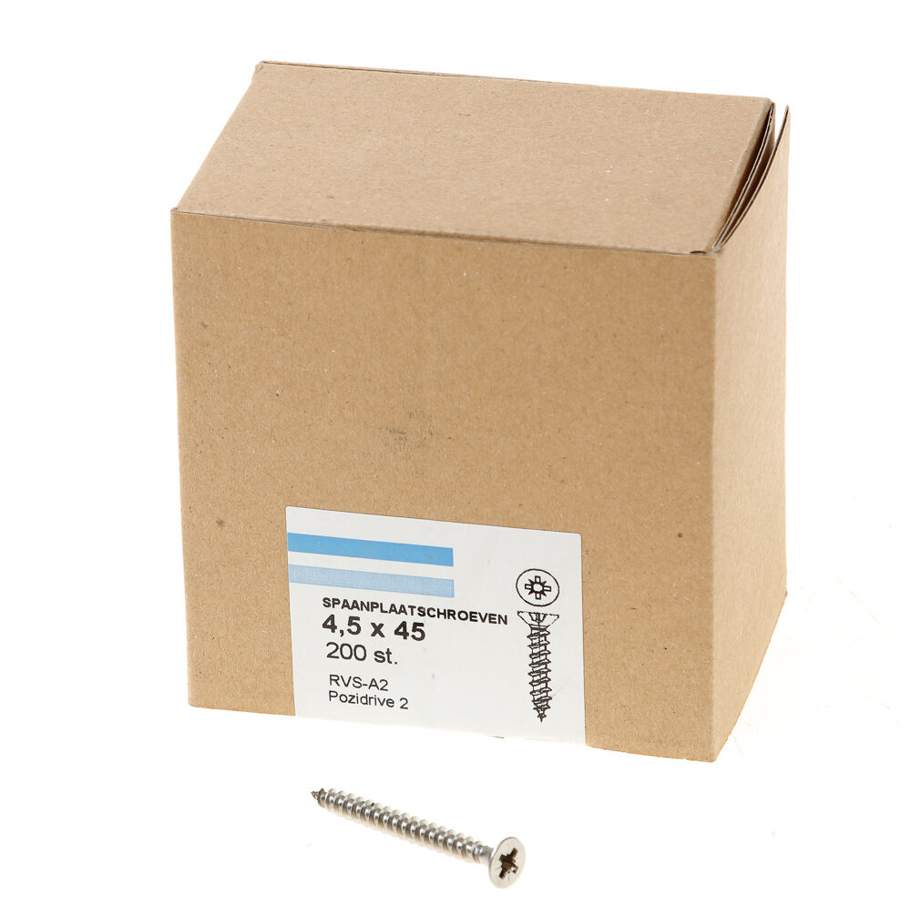 Spaanpl.schr.rvs pk pz2 4.5X45 vd afbeelding