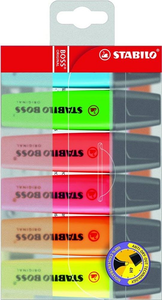Stabilo markeerstiftset Boss (6st) afbeelding