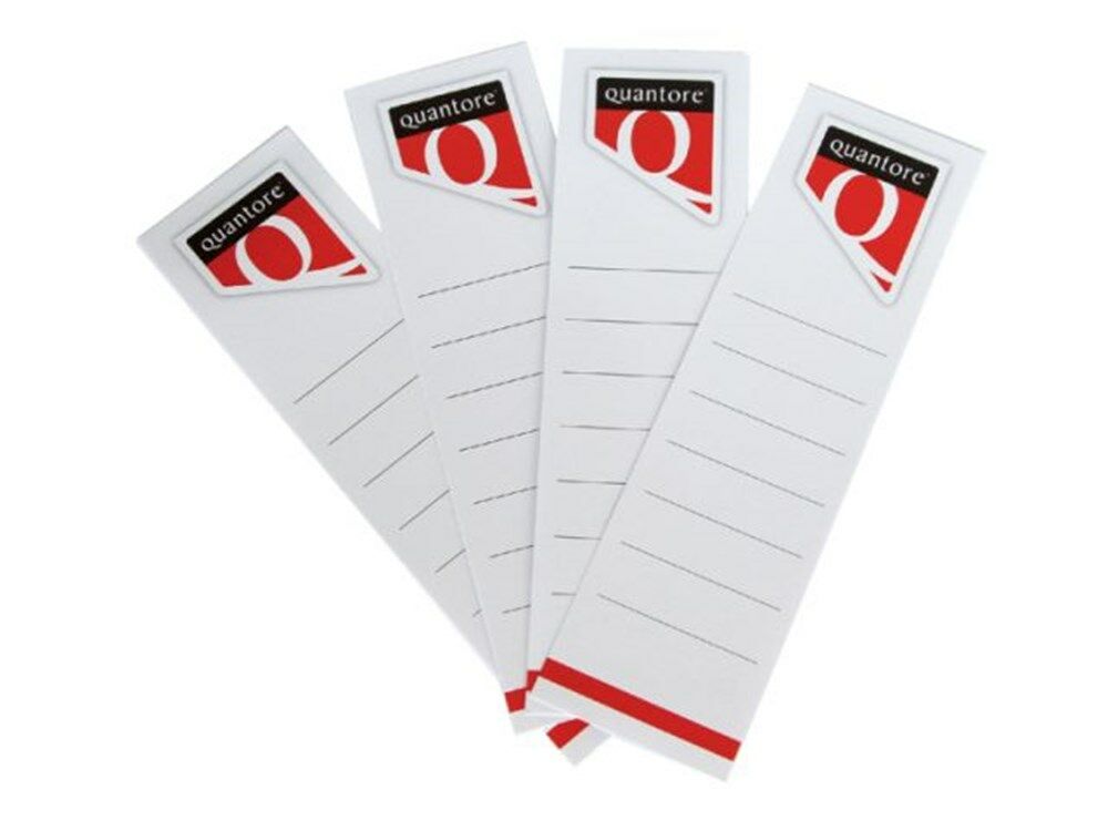 Rugetiket smal 34x190mm tbv ordner pak 10 stuks afbeelding