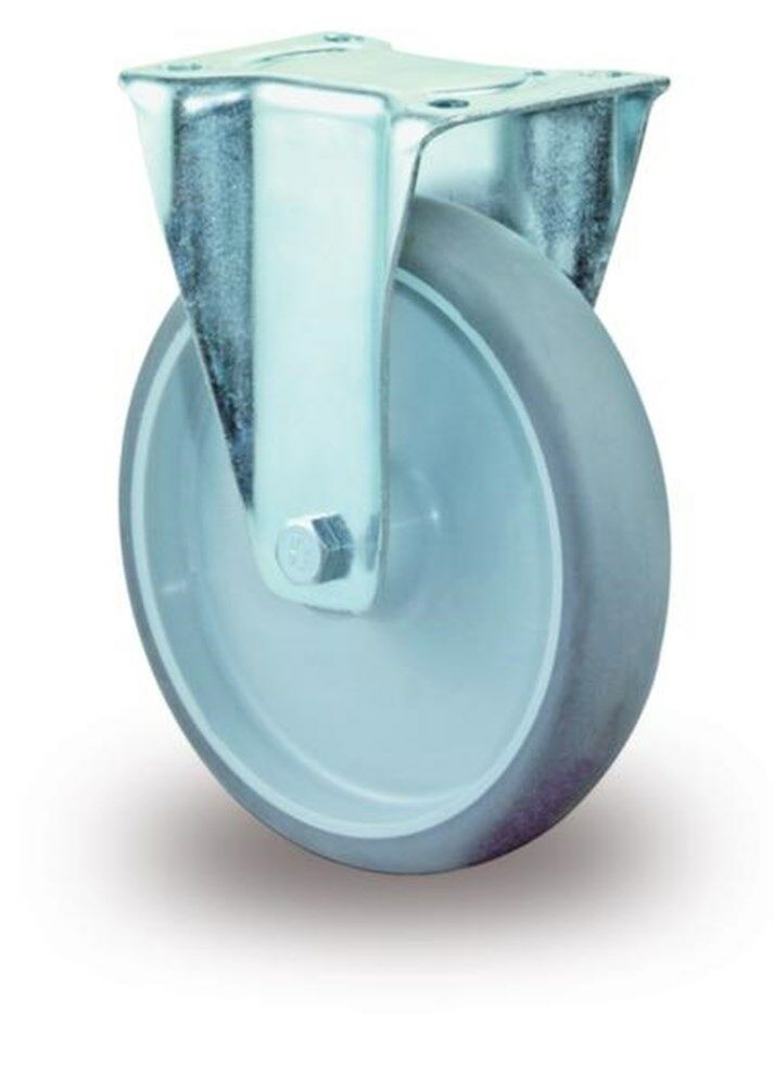Bokwiel 100mm rubber totale hoogte 128mm afbeelding