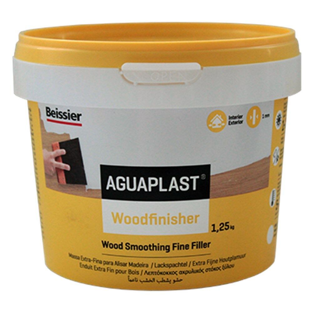 Aguaplast woodfinisher extra fijne houtplamuur (1.25kg) afbeelding