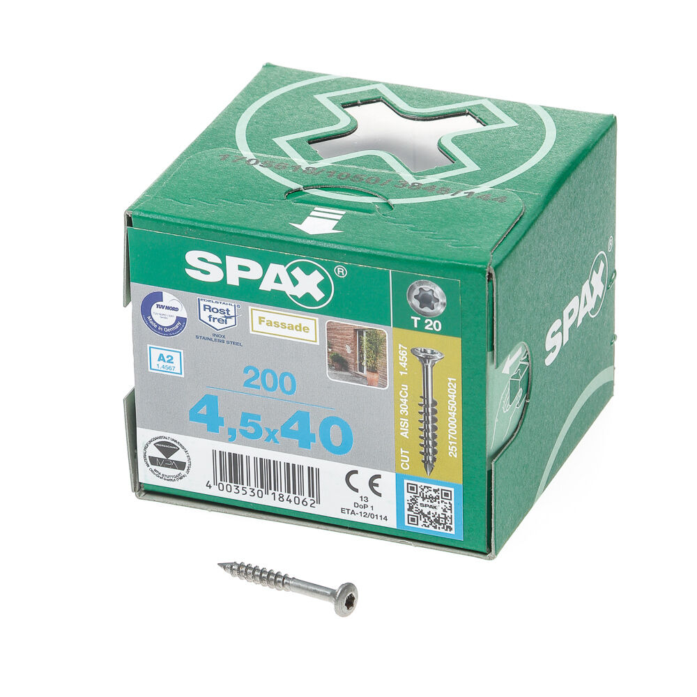Spax lk t20 rvs boorp. 4.5x40 tg afbeelding