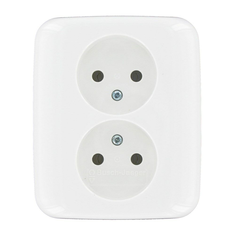 BJ SI Reflex wandcontactdoos 2-voudig wit afbeelding