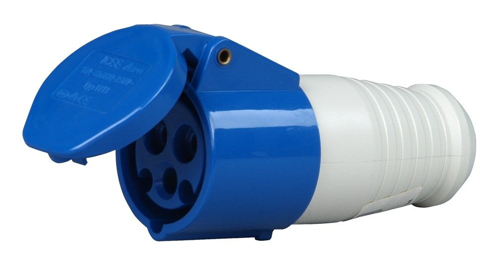 Kopp CEE contrastekker IP44 3P 16A 250V blauw afbeelding