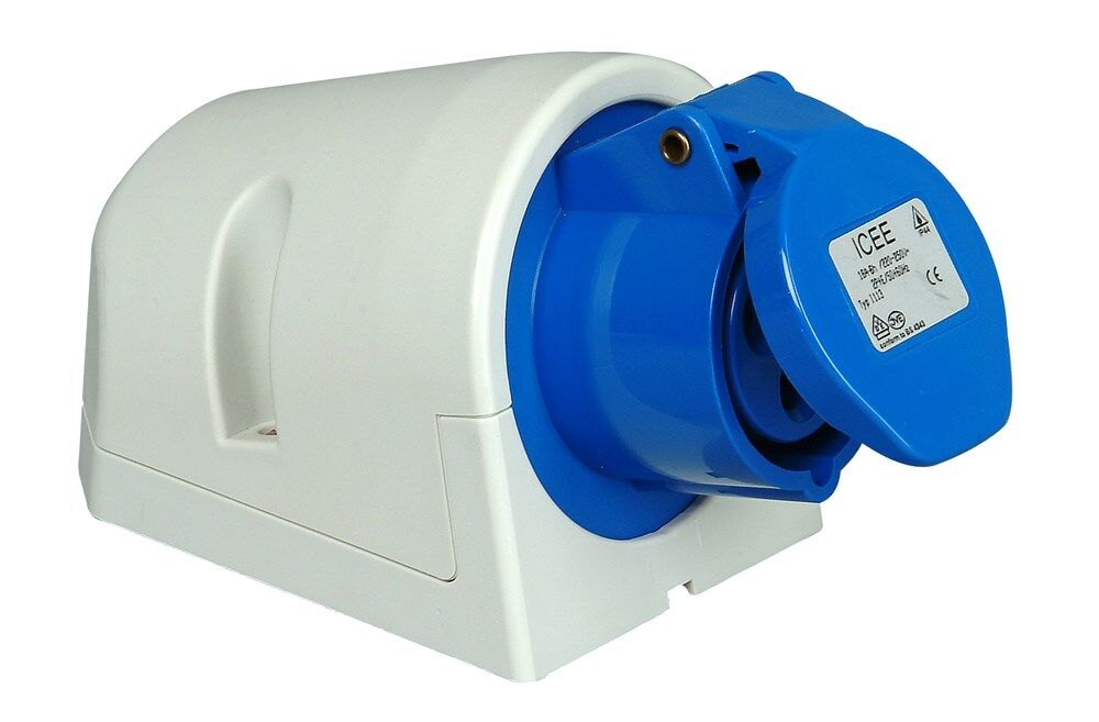 Kopp CEE wandcontactdoos IP44 3P 16A 250V blauw afbeelding