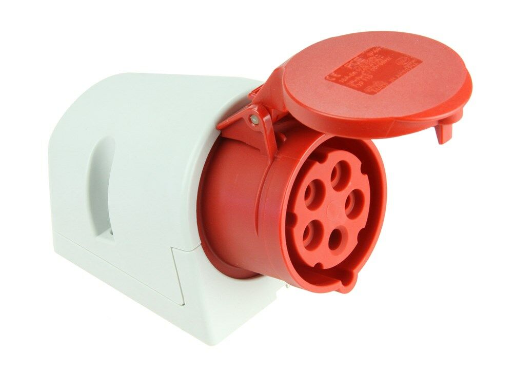 Kopp CEE wandcontactdoos IP44 5P 16A 400V rood afbeelding