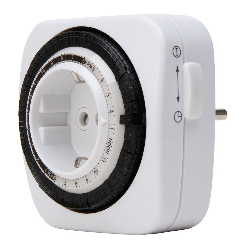Kopp tijdschakelklok analoog compact IP20 16A wit afbeelding