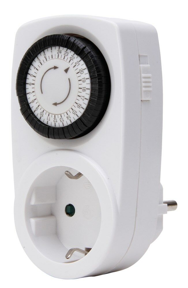 Kopp tijdschakelklok analoog mini IP20 16A wit afbeelding