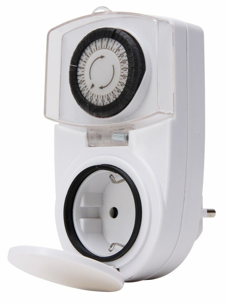 Kopp tijdschakelklok analoog IP 44 16A swd wit afbeelding
