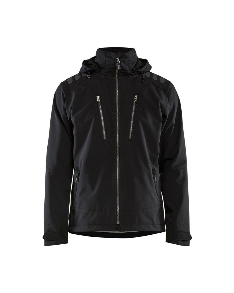 Blaklader softshell jack 2513-9900 zwart mt S afbeelding