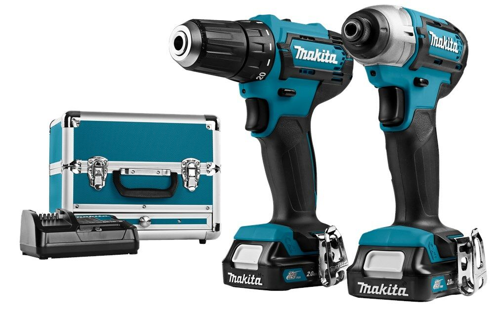 Makita 12V max combiset CLX224SAX1 boren en (slag)schroeven, afbeelding