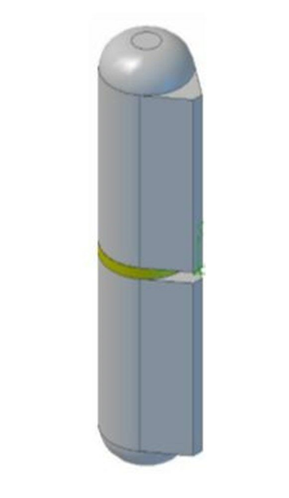 Charmag aanlaspaumelle staal/staal bolle kop 100mm afbeelding