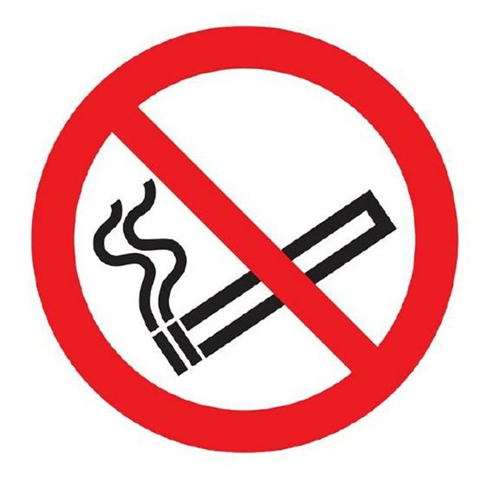 Bord Roken Verboden dia 236mm hard kunststof (pictogram) afbeelding