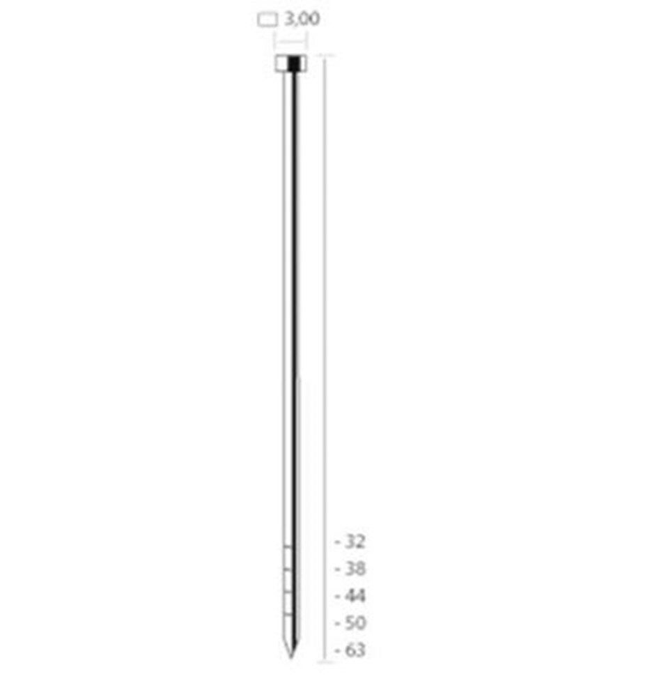 Union nagel schuin 21gr. vz NA 38mm (2000st) afbeelding