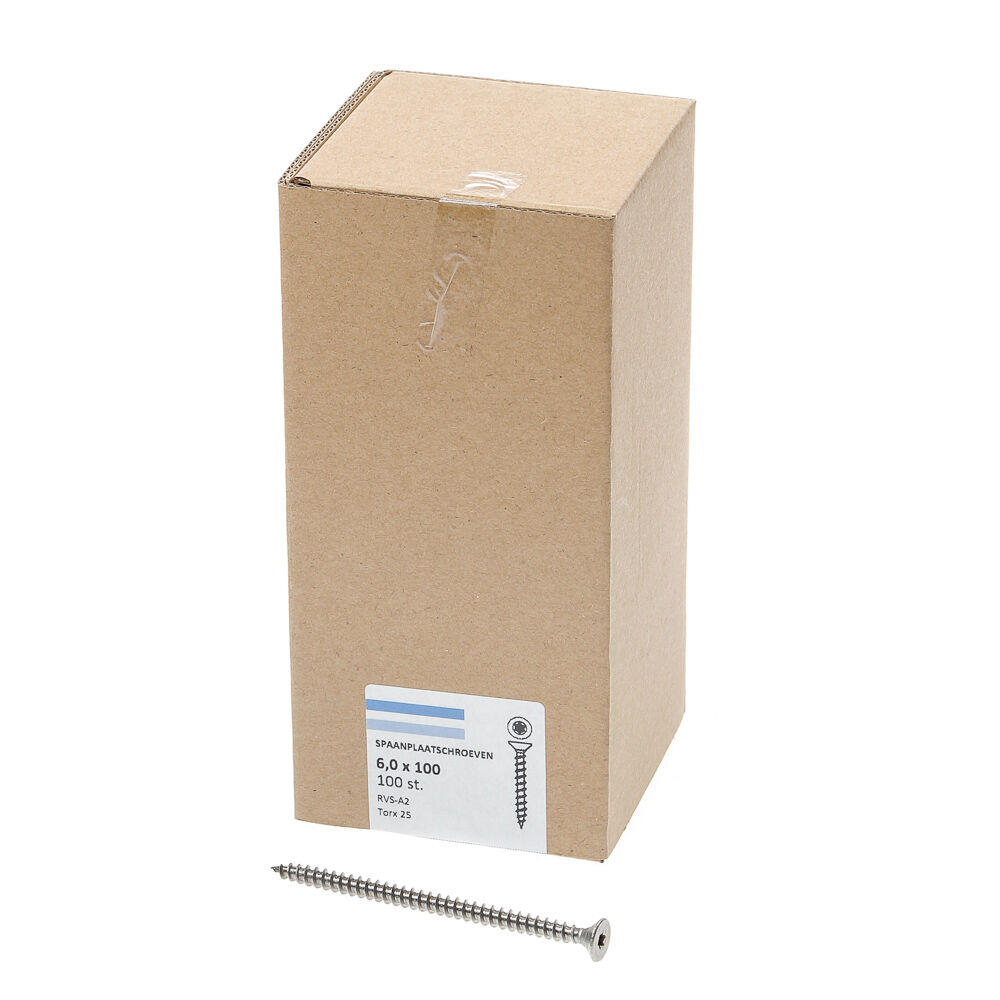 Spaanpl.schr.rvs pk tx25 6.0X100/60 dd afbeelding