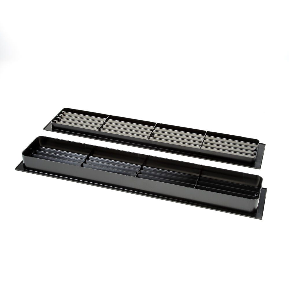 Badkamerrooster 92x452mm zwart afbeelding