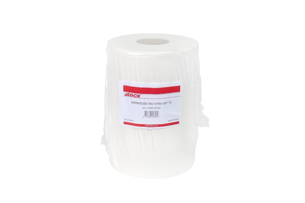 4tecx Werkdoek Non Woven xtra Strong wit 32 x 38cm 475 stuks