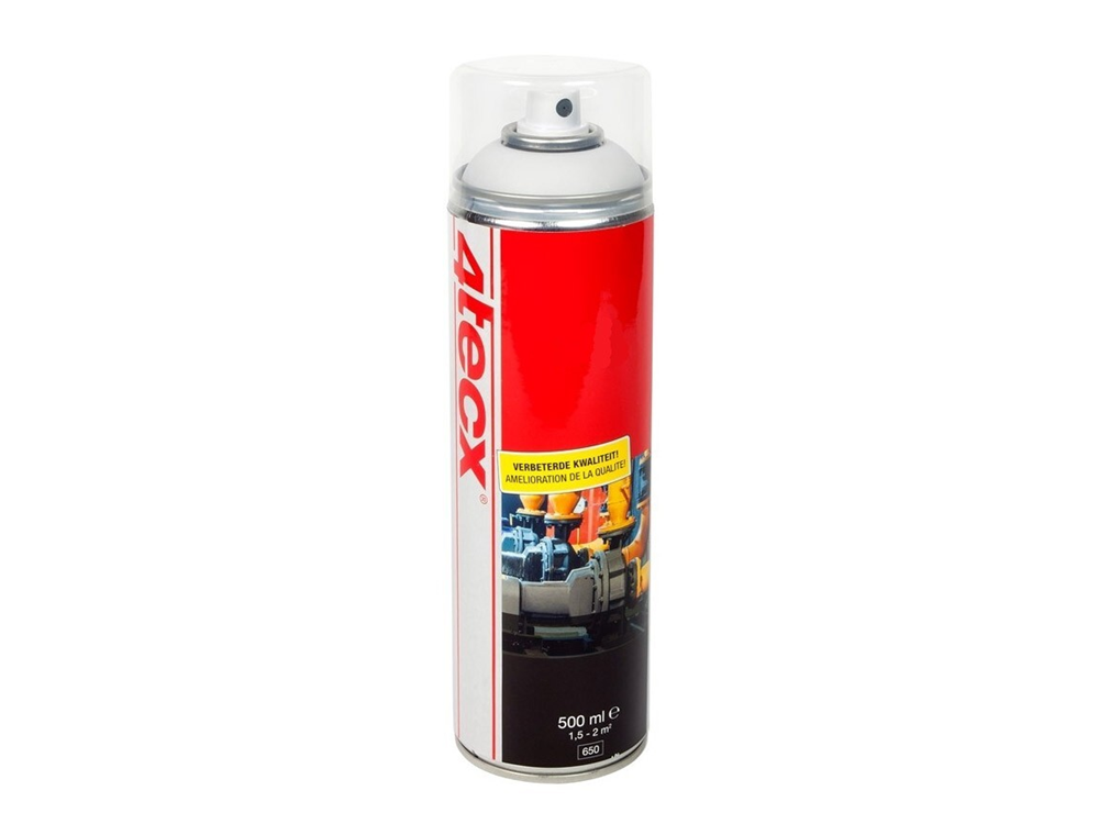 4tecx Industriële deklaag diepzwart mat 500ml RAL 9005