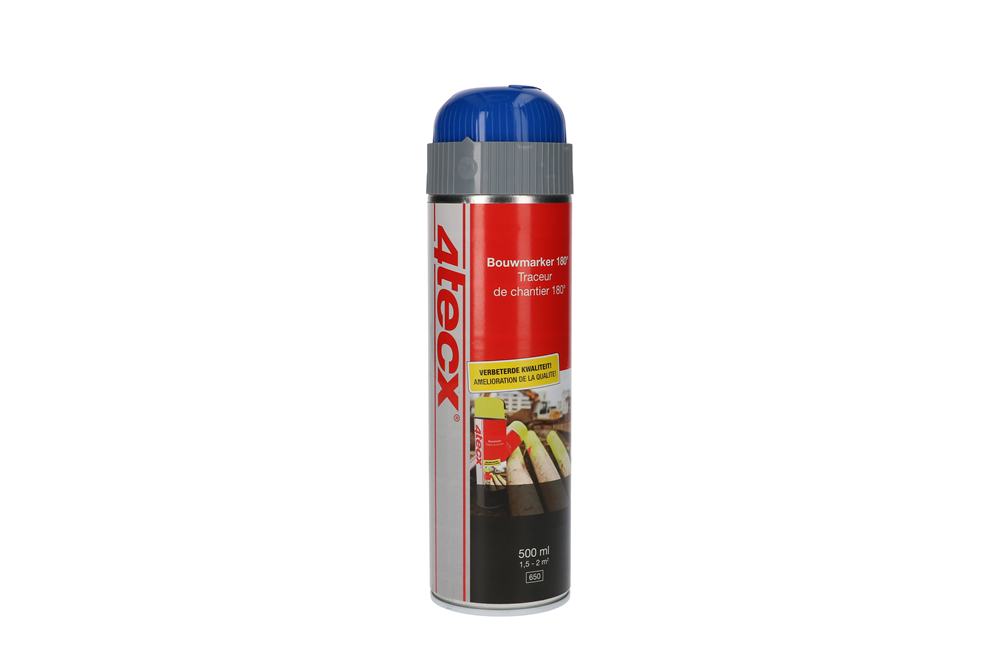 4tecx Bouwmarker blauw fluor 500ml