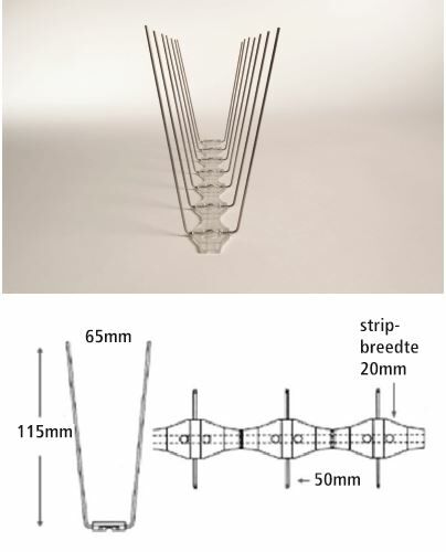 Vogelafweerpennen p14 (33.3cm) afbeelding