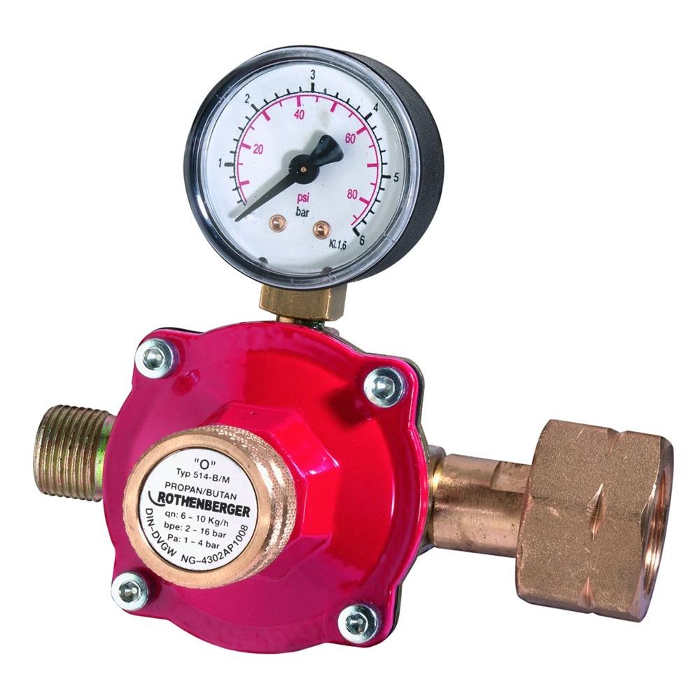 Propaandrukregelaar 0,5-4 bar G 3/8 inch LH ROTHENBERGER INDUSTRIAL afbeelding
